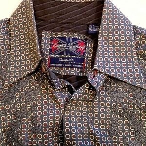 English Laundry Embroidered Geometric Shirt